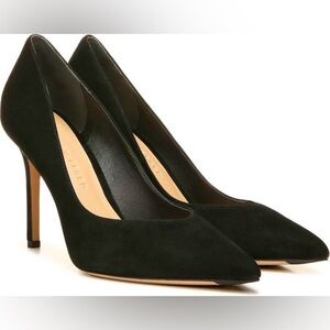 Veronica Beard Black Suede Heels